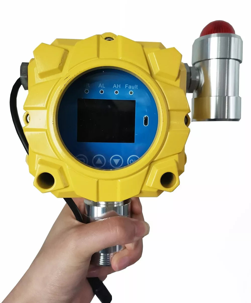 VTSYIQI Hydrogen Gas Detector H2 Gas Detector Hydrogen H2 Gas Alarm Monitor with Measurement Range from 0 to 1000ppm Resolution 1ppm for Aquaculture Biogas Gas Detection