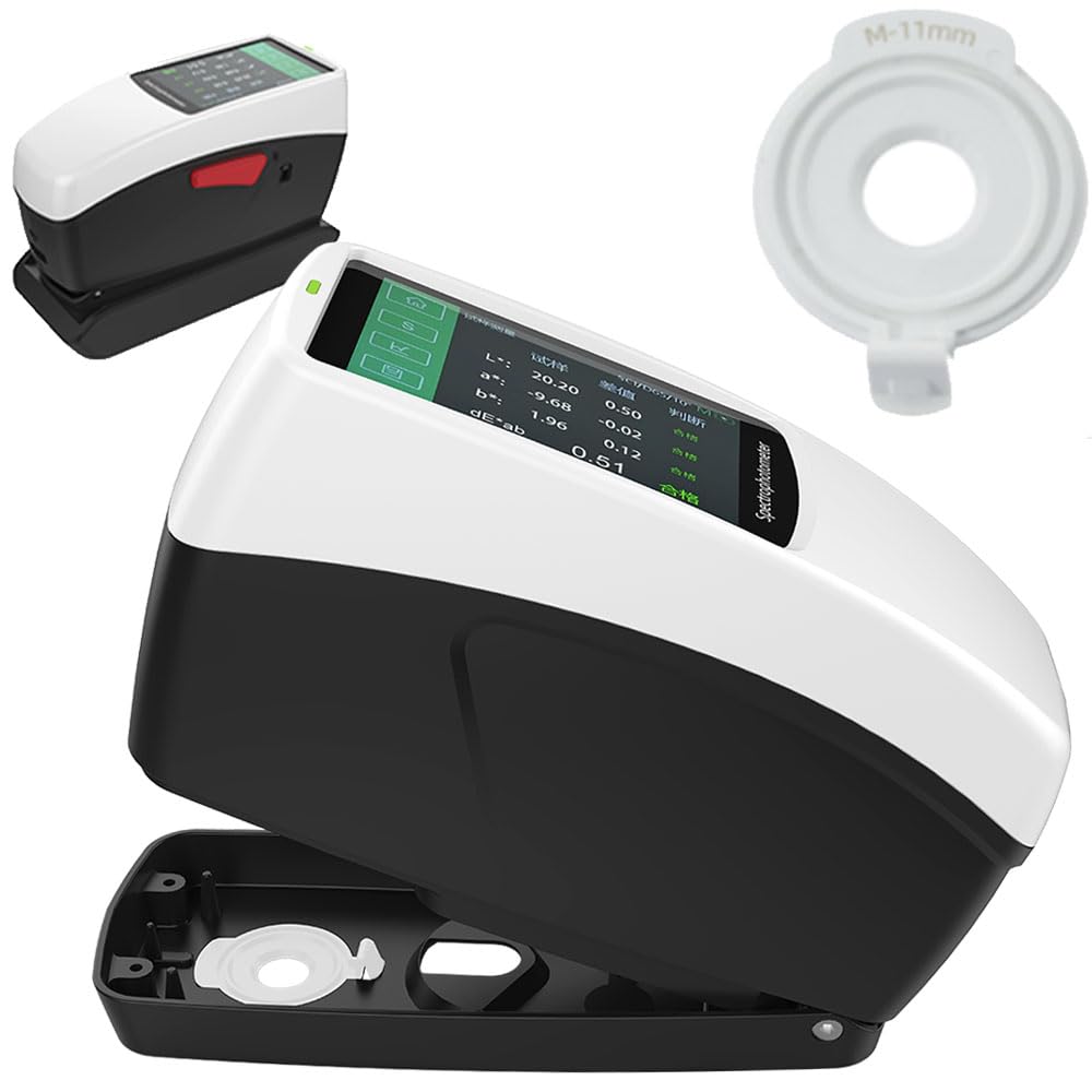 VTSYIQI Spectrophotometer Spectro Colorimeter with Φ11mm Caliber D/8 SCI+SCE  High Repeatability dE*ab≤0.02 Accuracy 0.01 Field of View 2° 10° Full-band Balanced LED Light Source for Color Matching