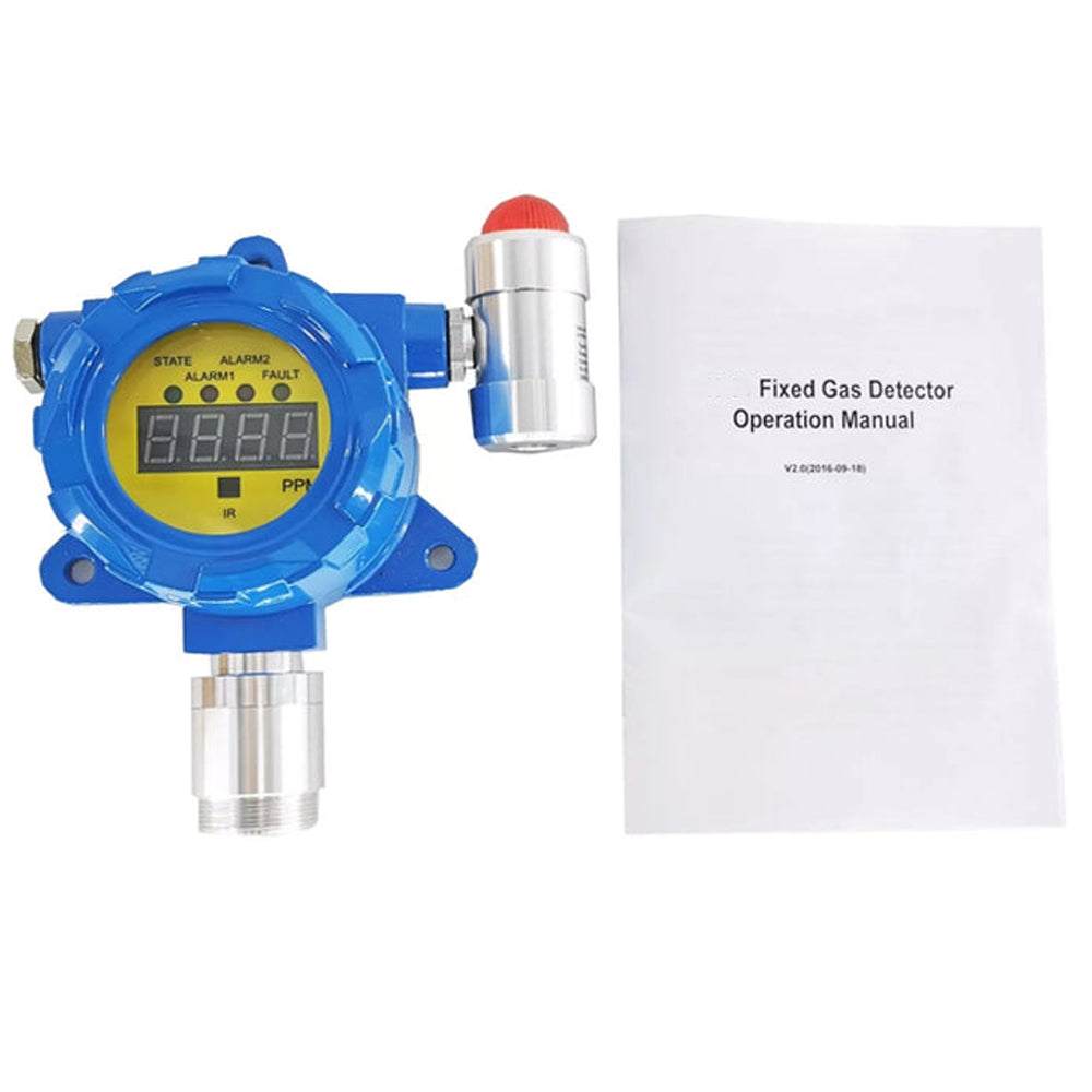 VTSYIQI Hydrogen Sulfide Gas Detector Fixed H2S Gas Detector H2S Gas Meter with Range from 0 to 100ppm Resolution 0.1ppm for Gas Test of Refinery Chemical Plant Boiler Room