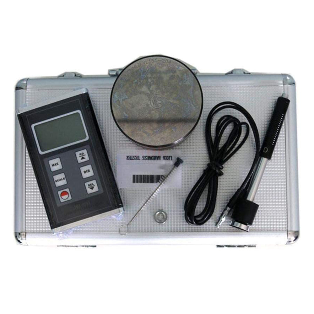 VTSYIQI Portable Metal Leeb Hardness Tester Meter Durometer USB Data Cable Software with 170-960HLD HL HB HRB HRC HRA HV HS for Steel Iron Cast Aluminum Alloy Copper