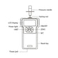 VTSYIQI Digital Fruit Penetrometer Sclerometer Farm Fruit Hardness Tester with Range 0.4 to 30kgf/cm2 Diameter 7.9mm