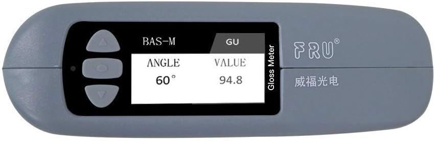 VTSYIQI 60 Degree Gloss Meter Glossmeter WG60C for Paints Ink Ceramic Marble Tester