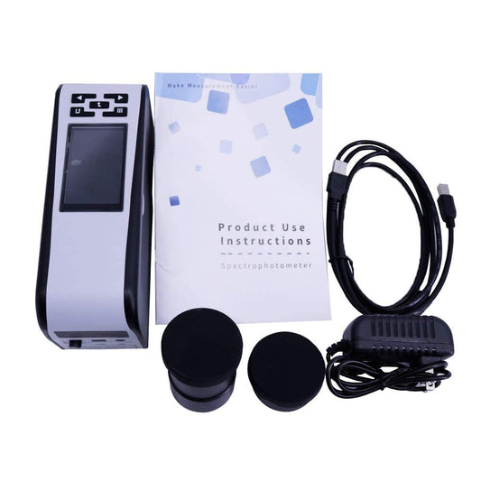 VTSYIQI Spectrophotometer d/8 Colorimeter Color Matching with 18 Light Source Mode 14 Color sapce