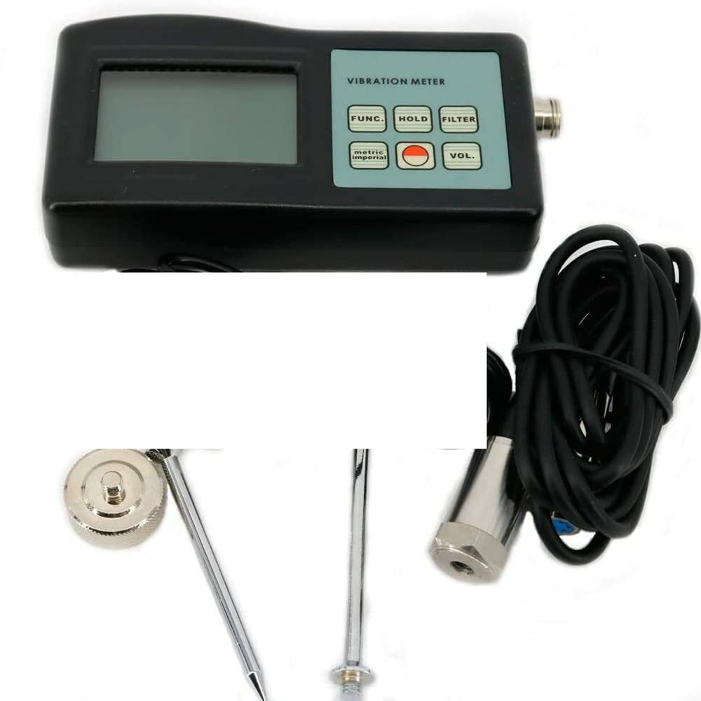 VTSYIQI Vibration Meter Vibrometer Vibrate Testing Gauge for Machinery 0.01 to 400 mm/s