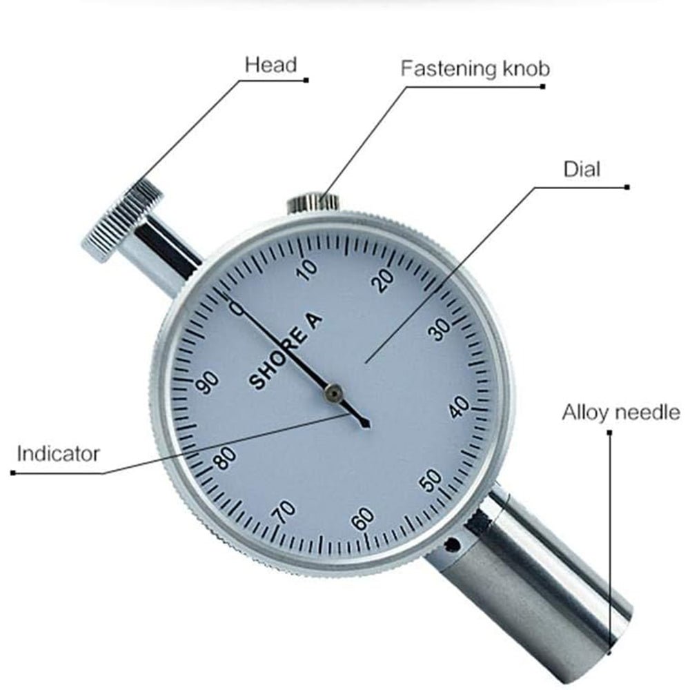 VTSYIQI  Shore A Durometer Hardness Tester meter Penetrometer Sclerometer with Portable single needle shore hardness tester test gauge