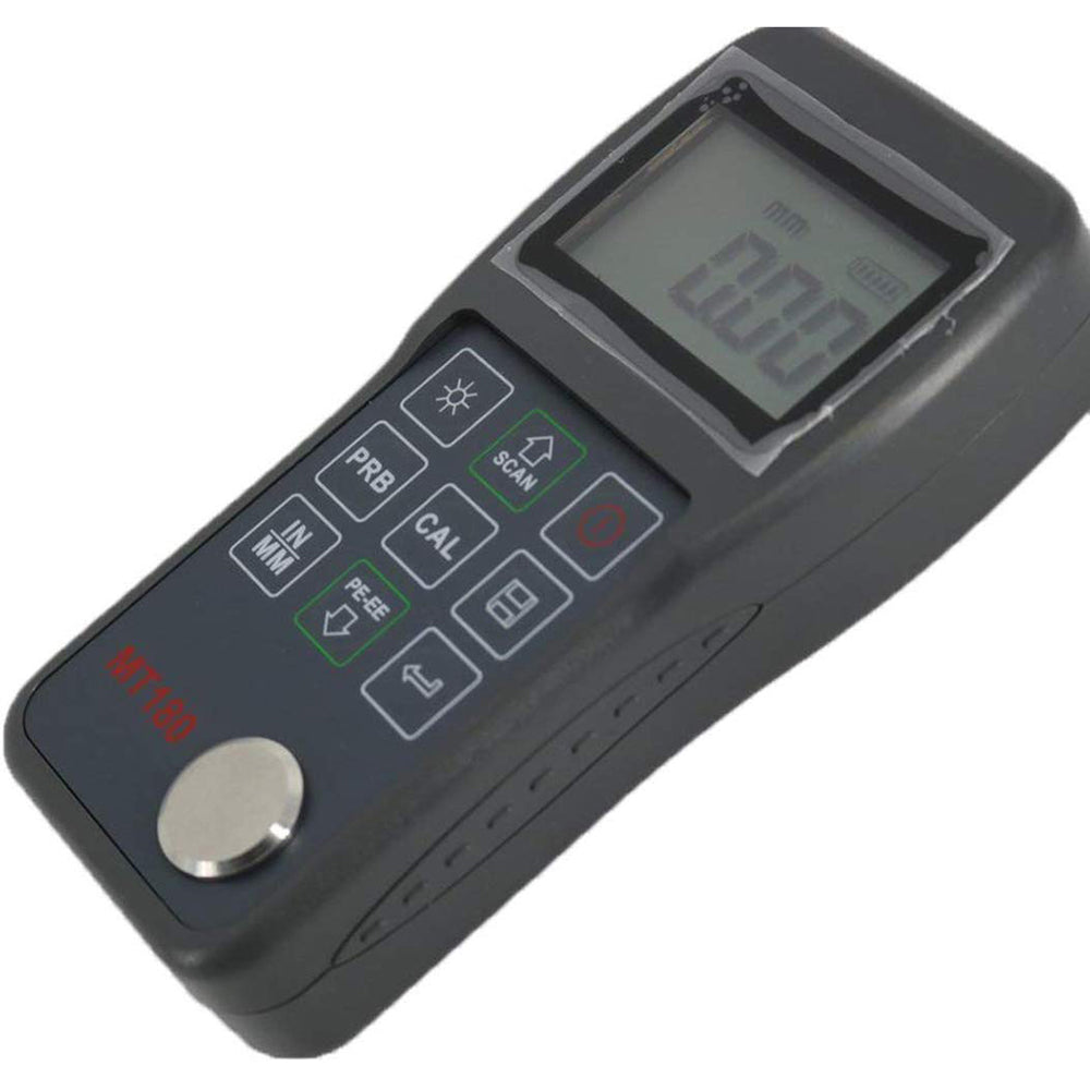 VTSYIQI Multi Mode Ultrasonic Thickness Gauge Meter Tester with 0.025 to 23.62inch 0.65 to 600mm P-E 3 to 30mm E-E Through Paint and Coatings