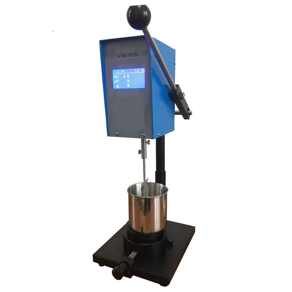 VTSYIQI Stormer Viscometer Rotational Viscosity Meter Tester RS232 Cable Connect PC with Temp Time KU CP and g Display Function Paint Coating 40.2 to 141.0KU