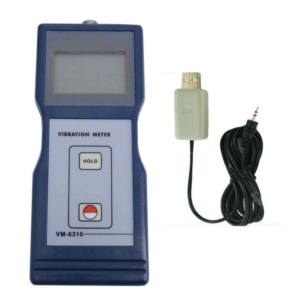 VTSYIQI Digital Vibration Tester Meter Vibration Testing Equipment Vibrometer with USB Data Cable Software