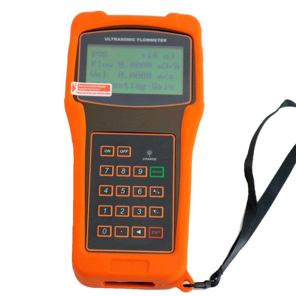 VTSYIQI Ultrasonic Flowmeter Flow Meter Tester Detector With Transducer Measuring Range DN15-700mm 0.59-27.56in For Liquid Flow Testing