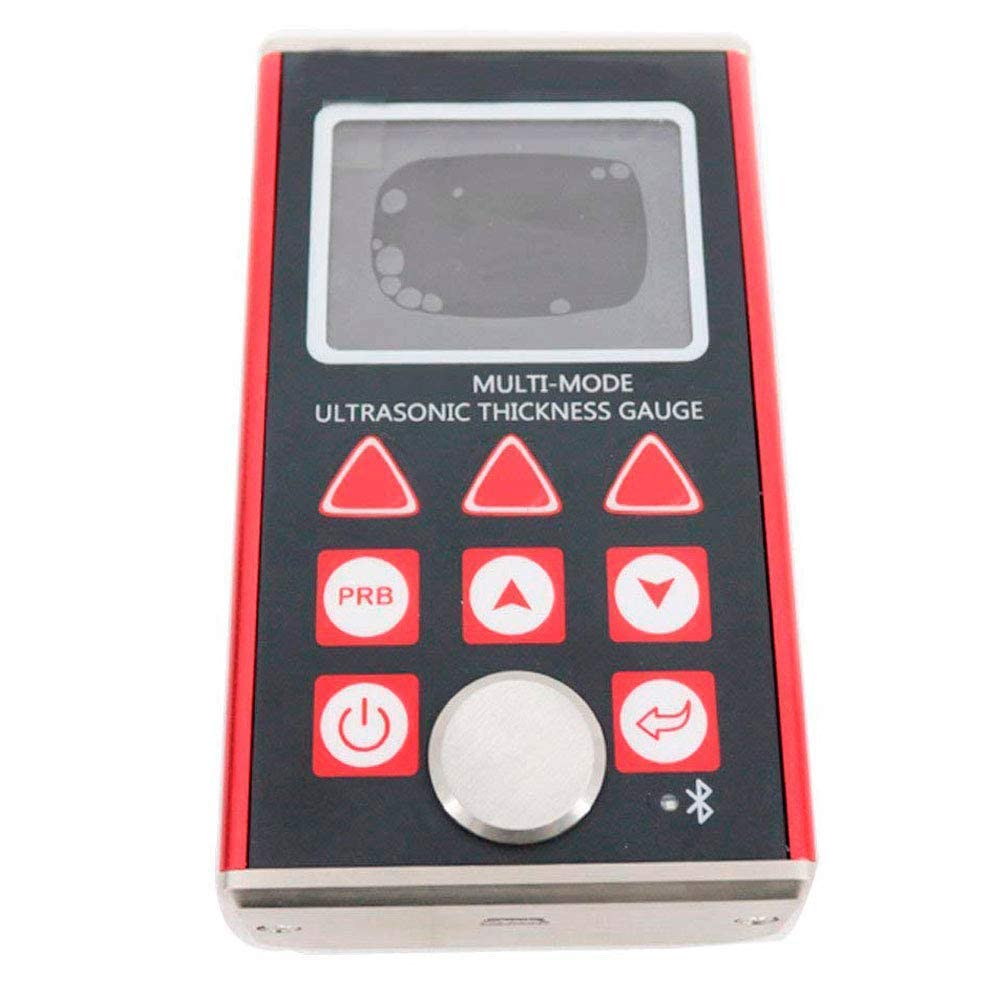 VTSYIQI Through Ultrasonic Thickness Gauge Meter Tester Through Paint Coatings Pulse-Echo Mode 0.65-600 mm (in Steel) Echo-Echo Mode 3-100 mm (in Steel) with P5EE Probe 0.1/0.01/0.001mm Resolution