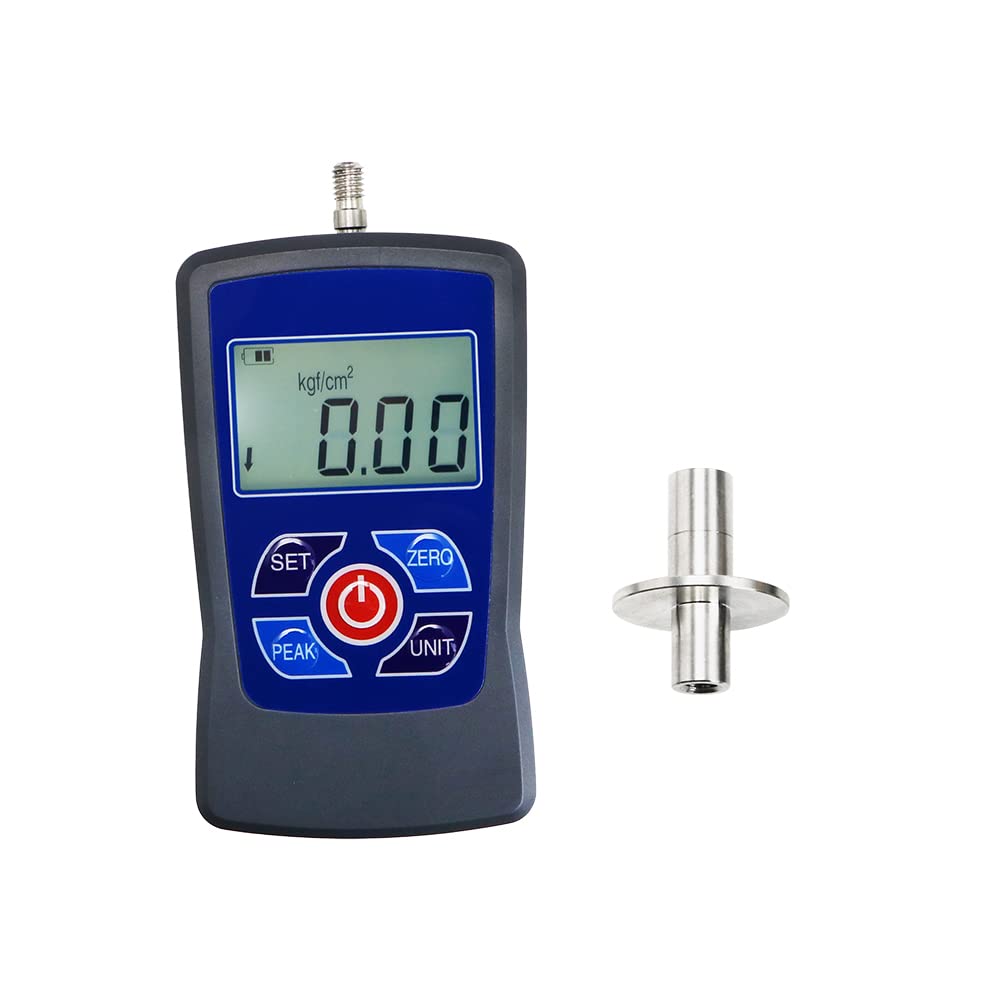 VTSYIQI Fruit Penetrometer Digital Fruit Hardness Tester Firmness Tester Sclerometer with 0.2-15kg/cm2 and 0.4-30kg/cm2 Indenter Diameter Φ7.9mm Φ11.1mm Real Time Peak for Hard Soft Fruits