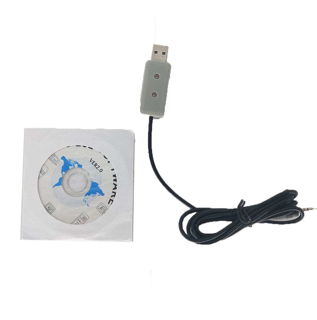 VTSYIQI RS-232C Data Cable with Software for VM-6310 Digital Vibration Meter Tester Vibrometer Gauge Connect to PC