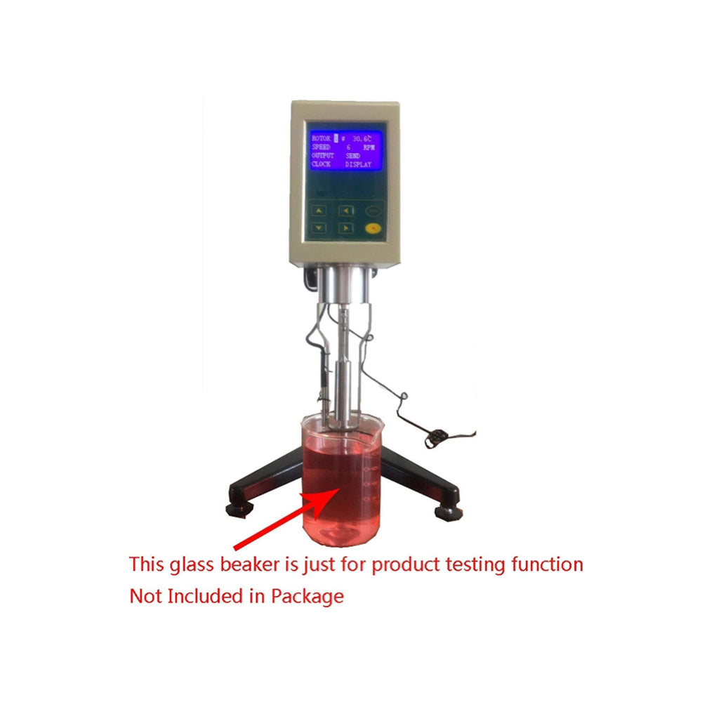 VTSYIQI Digital Rotary Viscometer Rotational Viscometer Viscosity Meter 1 to 2x1000000 mPa With RS232 Interface Connect Computer For Paint Salads or Dips Testing