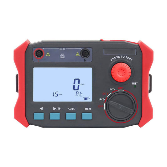 VTSYIQI Leakage Switch Tester Leakage Protector Tester Detector with LCD Backlight Display DC Voltage Range 0.0V to 1000V AC Voltage Range 0.0V to 750V Manual Automatic Dual Mode