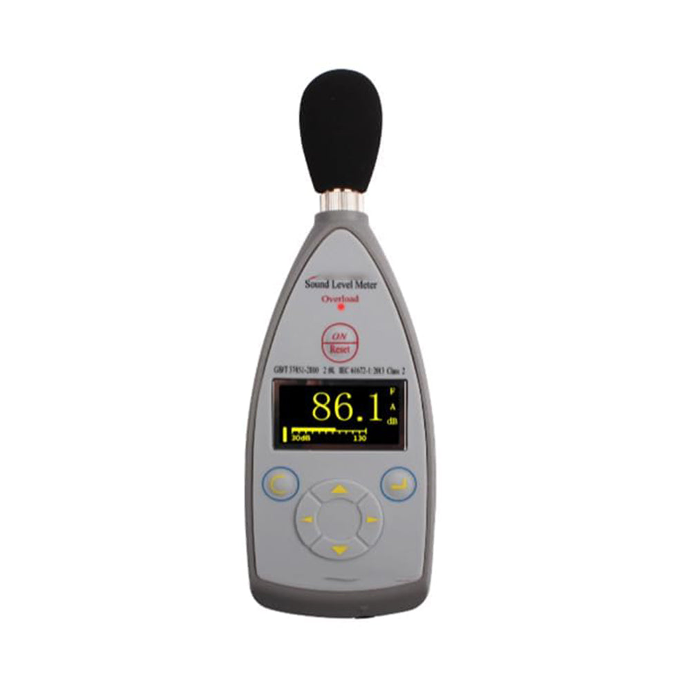 VTSYIQI Class 2 Digital Integrating Sound Level Meter 130dB(A) Sound Level Meter Integrating Noise Level Monitor with Mass Storage 8000 Groups Storage Range 20Hz-12.5kHz 30dB(A)-130dB(A)