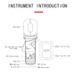 VTSYIQI Clamp Earth Ground Resistance Tester Loop Resistance Meter Ground Resistance Meter with Resistance Resolution 0.001Ω Resistance Range 0.01Ω-500Ω Resistance Accuracy ±1%±0.01Ω