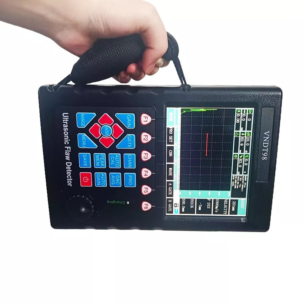 VTSYIQI Digital Ultrasonic Flaw Detector Weld Testing Equipment with Dynamic Range ≥32dB Frequency Range 0.2-20MHz Material Velocity 1000-15000m/s 500 A Graph Data Storage 500 Channels IP65 Standard