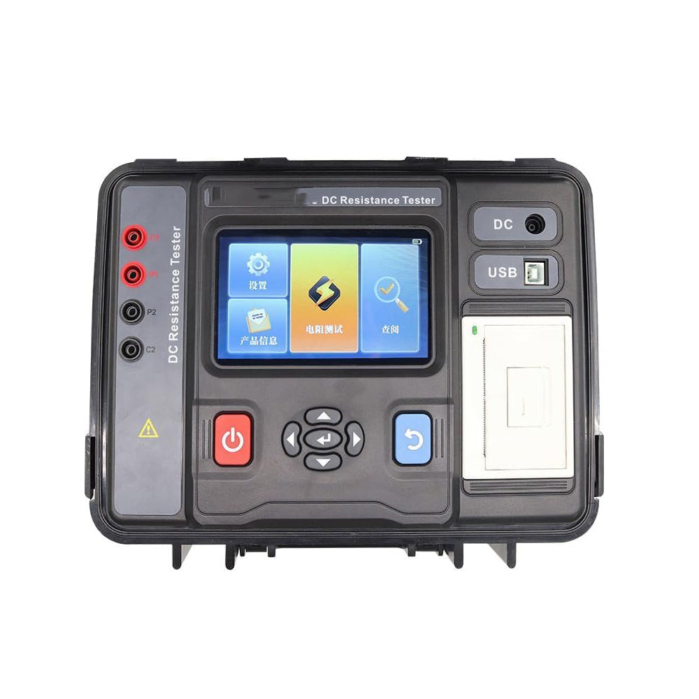 VTSYIQI Digital DC Resistance Tester DC Resistance Quick Tester Transformer with Resistance Range 10.0uΩ-1000.0KΩ Short Circuit Current 20A Accuracy ±0.2% Resolution 0.1uΩ Four-wire Method Test