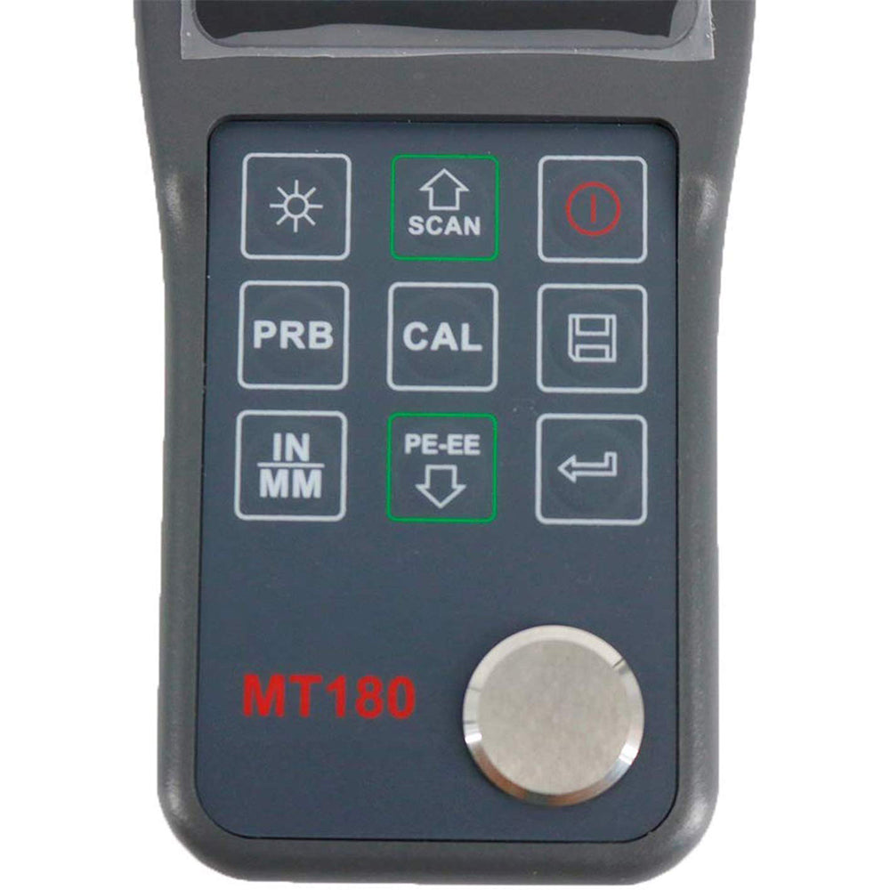VTSYIQI Digital Through Coating Ultrasonic Thickness Gauge with 0.025inch to 23.62inch P5EE Probe Transducer P-E and E-E Echo-Echo