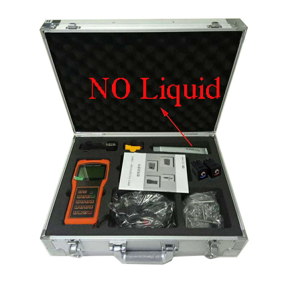 VTSYIQI Handheld Digital Ultrasonic Flow Meter For DN300-6000mm Pipe Size Working Temperature Range -40-160 Degree