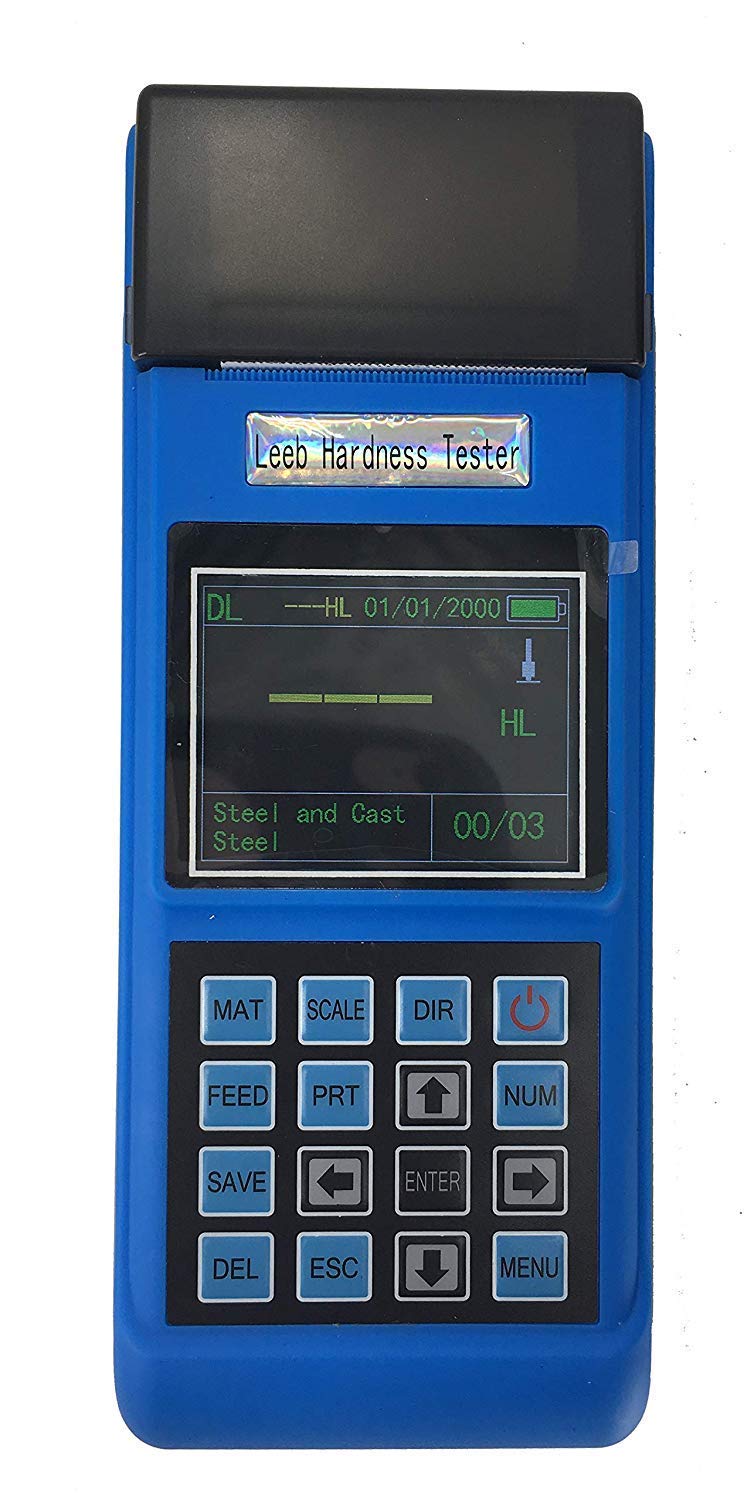 VTSYIQI Digital Hardness Tester Gauge Meter JH-300 with Print Instruments TFT Display