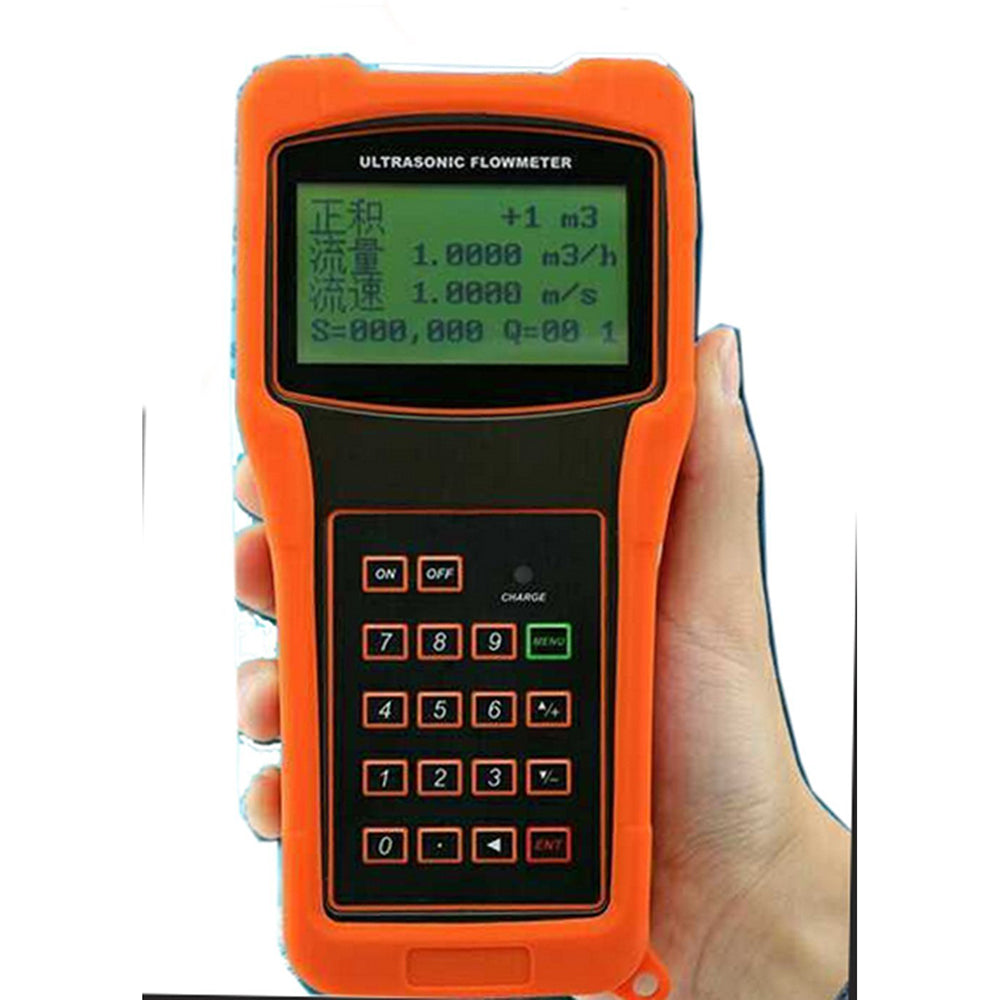 VTSYIQI Handheld Digital Ultrasonic Flow Meter For DN300-6000mm Pipe Size Working Temperature Range -40-160 Degree