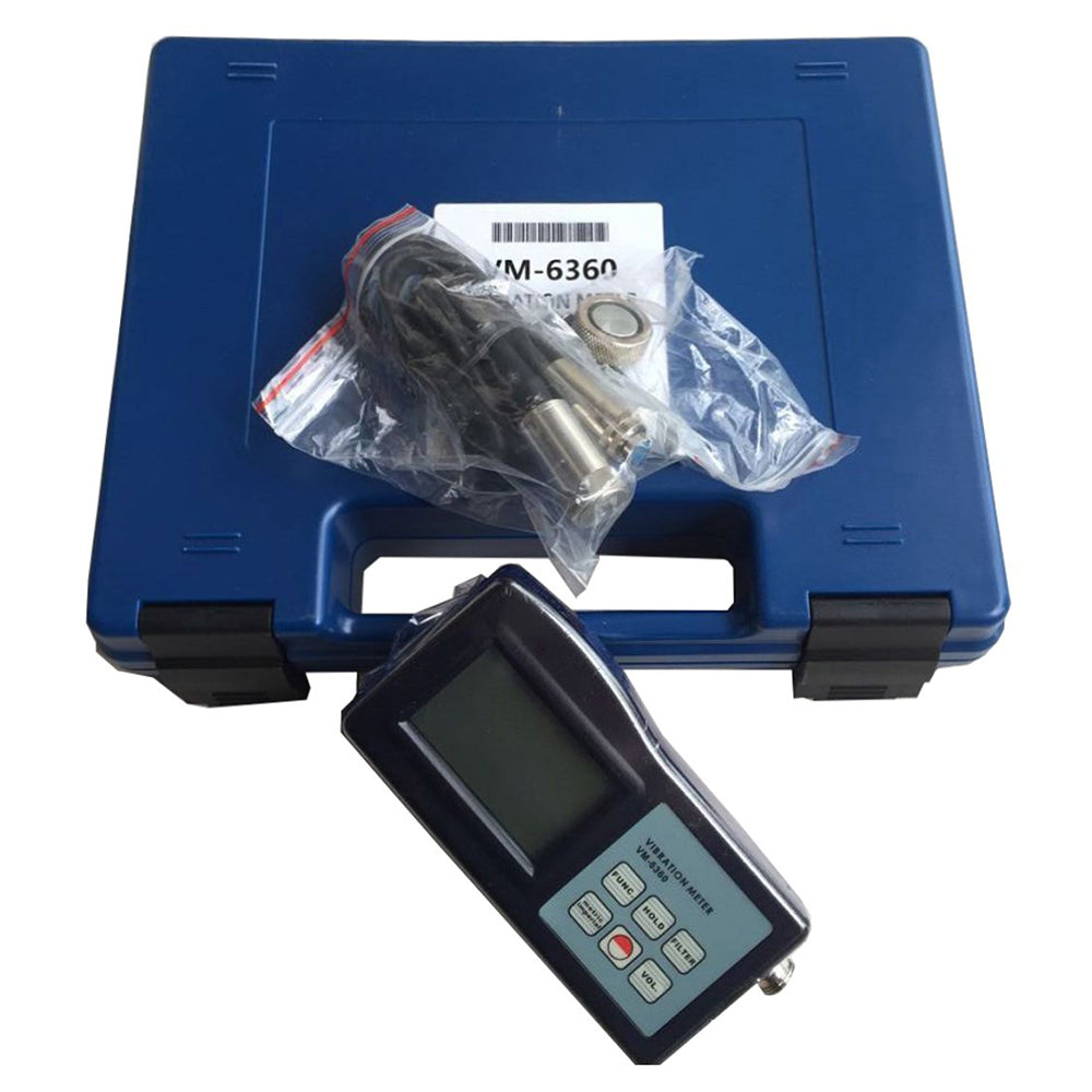 VTSYIQI Digital Vibration Meter Tester Vibrometer Gauge with RS232 Cable Software