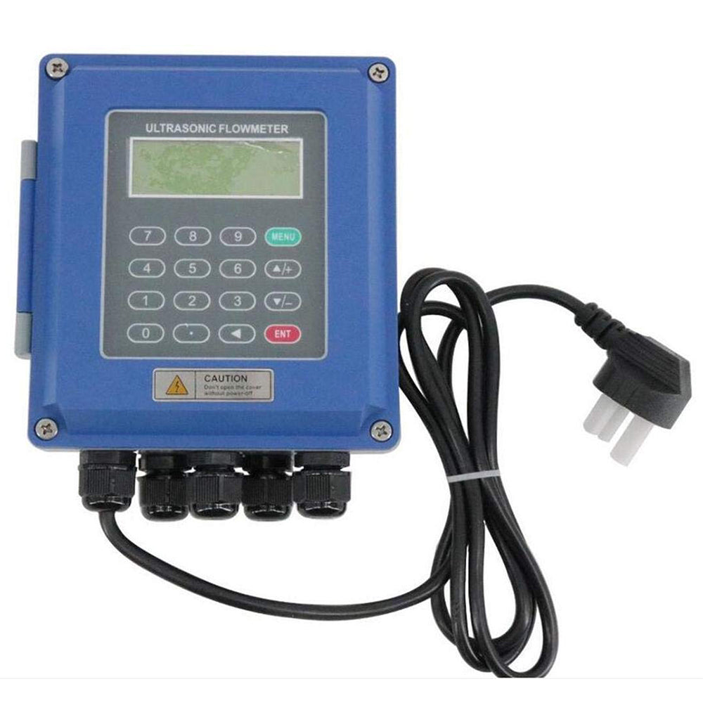 VTSYIQI Digital Ultrasonic Flow Meters Flowmeter DN25-700mm With Small Medium Clamp on Sensor SD Card