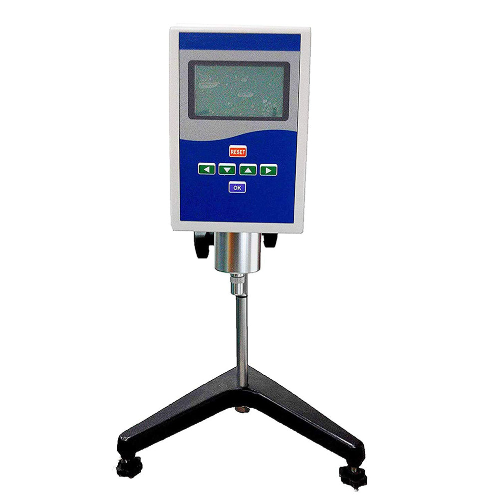 VTSYIQI Digital Viscometer Digital Rotational Viscosity Meter Liquid Viscometer Rotary visometer Fluidimeter 1~100000mPa.s Accuracy ±1% NDJ-5S with RS232 Interface 4 Rotor Viscosity Measurement