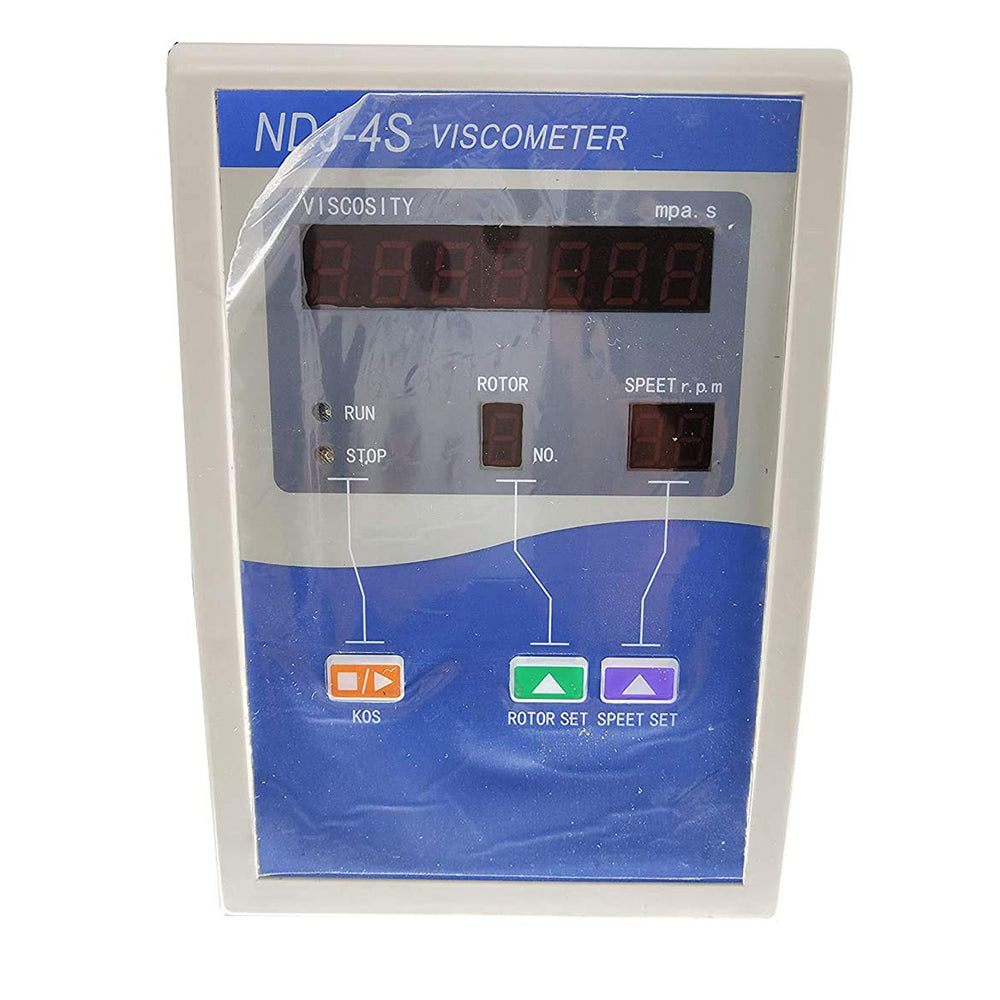VTSYIQI Liquid Viscometer Rotary Viscosity Meter 4 Spindles 1 to 2000000mPa·s with RTD Temperature Sensor Temperature Display Function Directly Display Rotating Speed Rotor Number and Maximum Viscosity