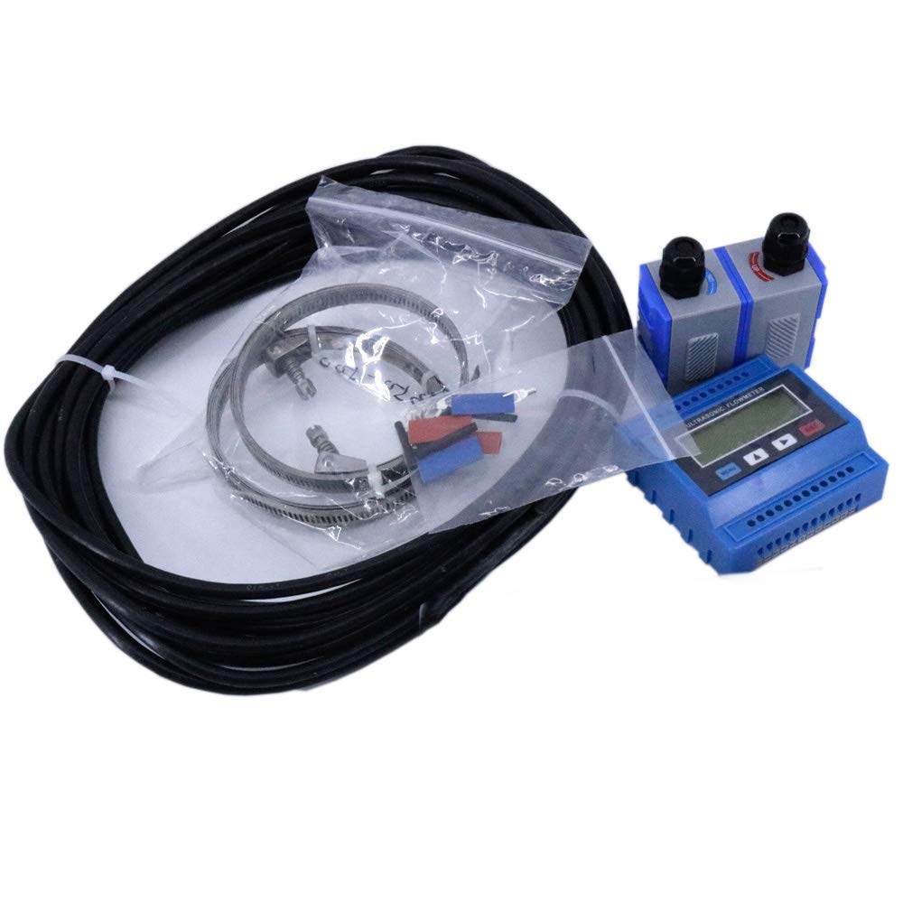 VTSYIQI Ultrasonic Flow Meter Flowmeter Module Flow Meters With Clamp-on Small Transducer  For Pipe Size DN25-100mm 0.98-3.93in