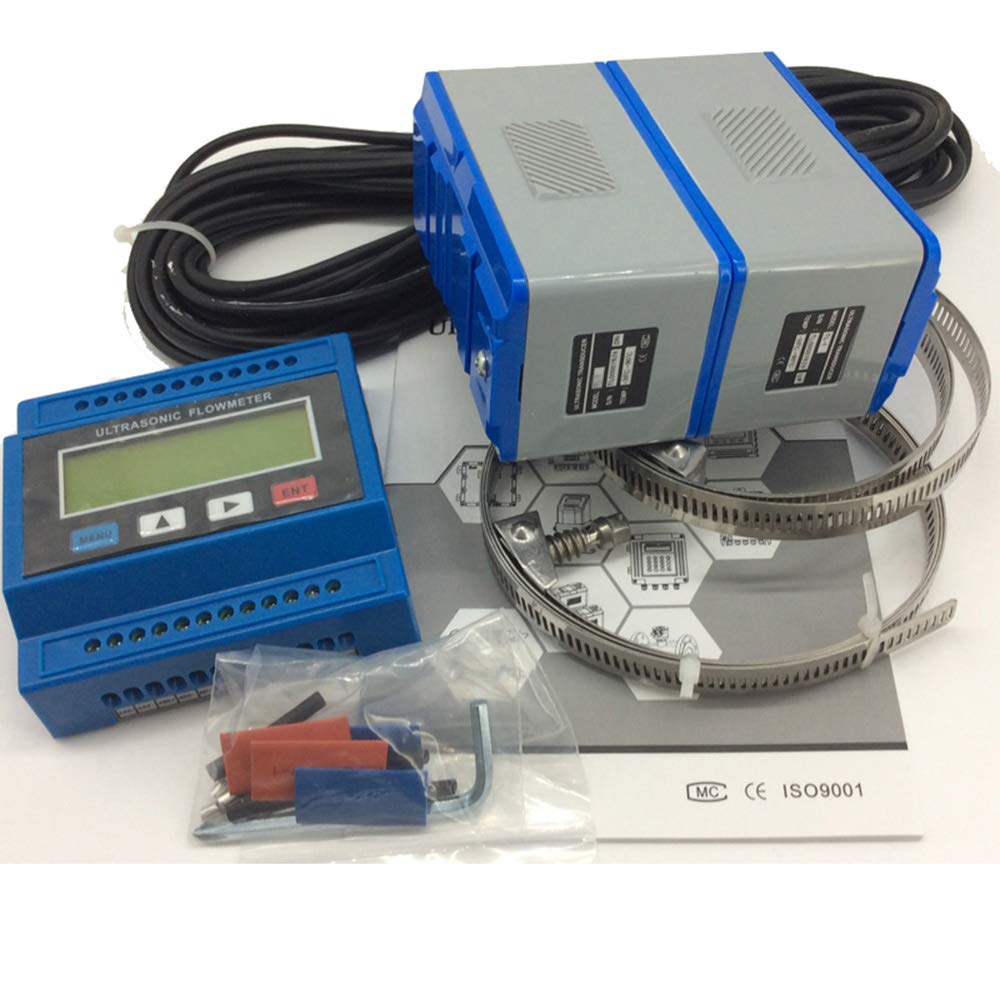 VTSYIQI Ultrasonic Water Flow Meter Flowmeter Tester With Transducer Measuring Range DN50-6000mm For Liquid Testing