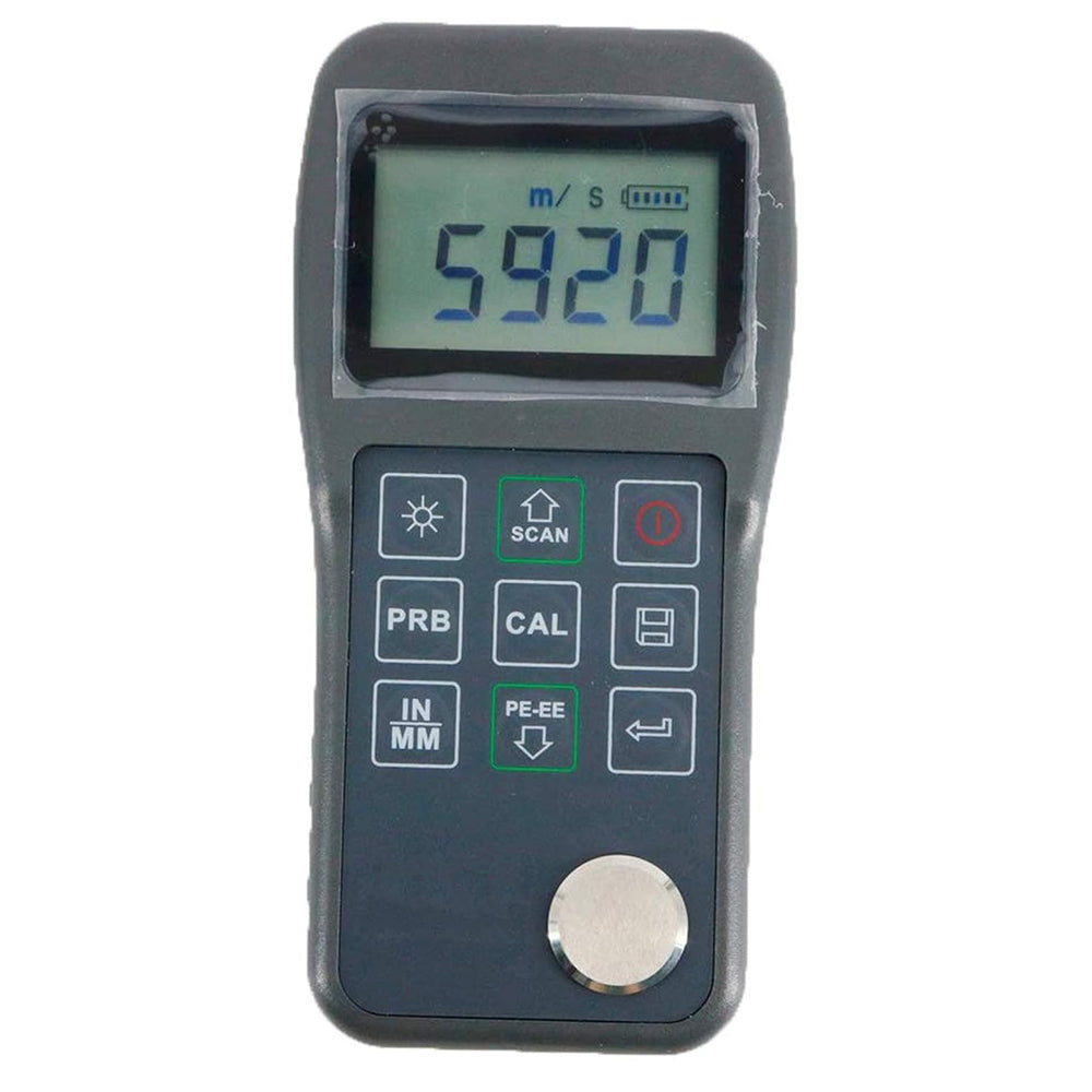 VTSYIQI Digital Through Coating Ultrasonic Thickness Gauge with 0.025inch to 23.62inch P5EE Probe Transducer P-E and E-E Echo-Echo