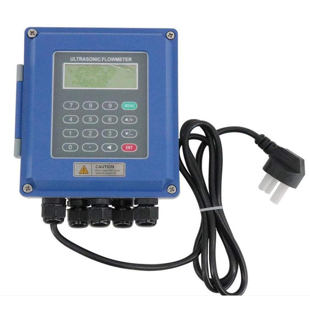 VTSYIQI Waterproof Ultrasonic Flow Meter Tester Gauge With Medium Clamp Sensor DN50-700mm 1.97-27.56in For Heat Measurement