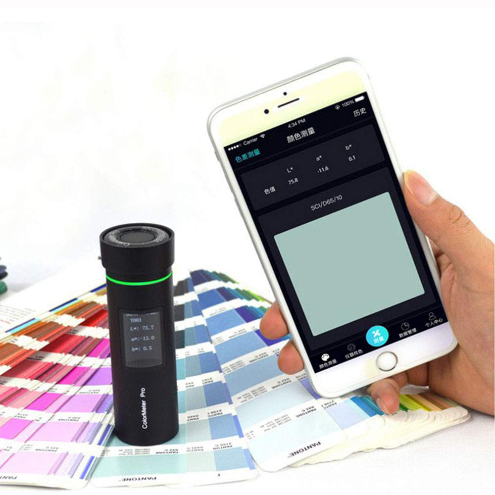 VTSYIQI Pocket Colorimeter 8MM Precision Color Meter Tester for Coating Printing APP Color Matching