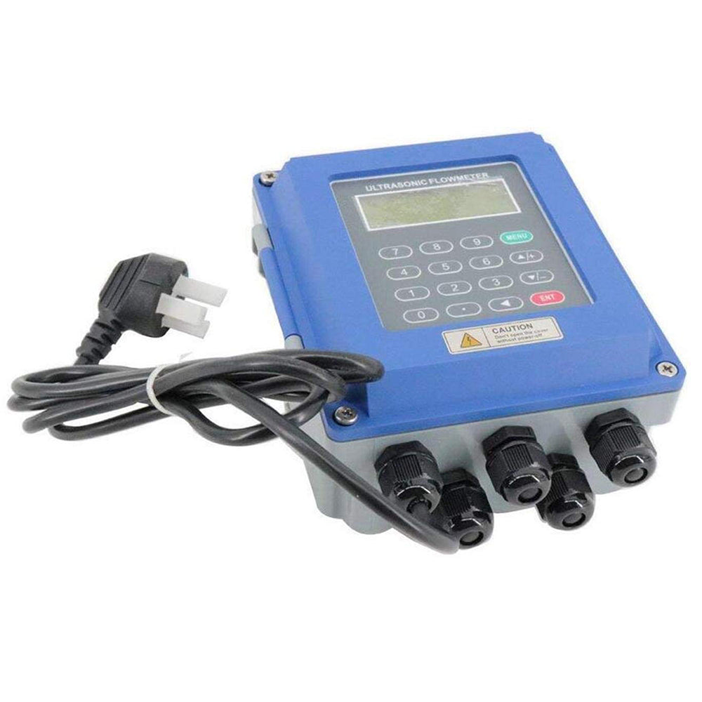 VTSYIQI Potable Ultrasonic Flow Meter Flowmeter DN25mm-DN100mm With Wall Mounted Type RS485 Interface IP67 Protection Transducer For Supporting Heat Measurement