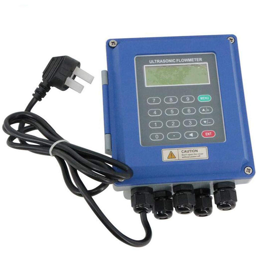 VTSYIQI Digital Ultrasonic Flow Meters Flowmeter DN25-700mm With Small Medium Clamp on Sensor SD Card