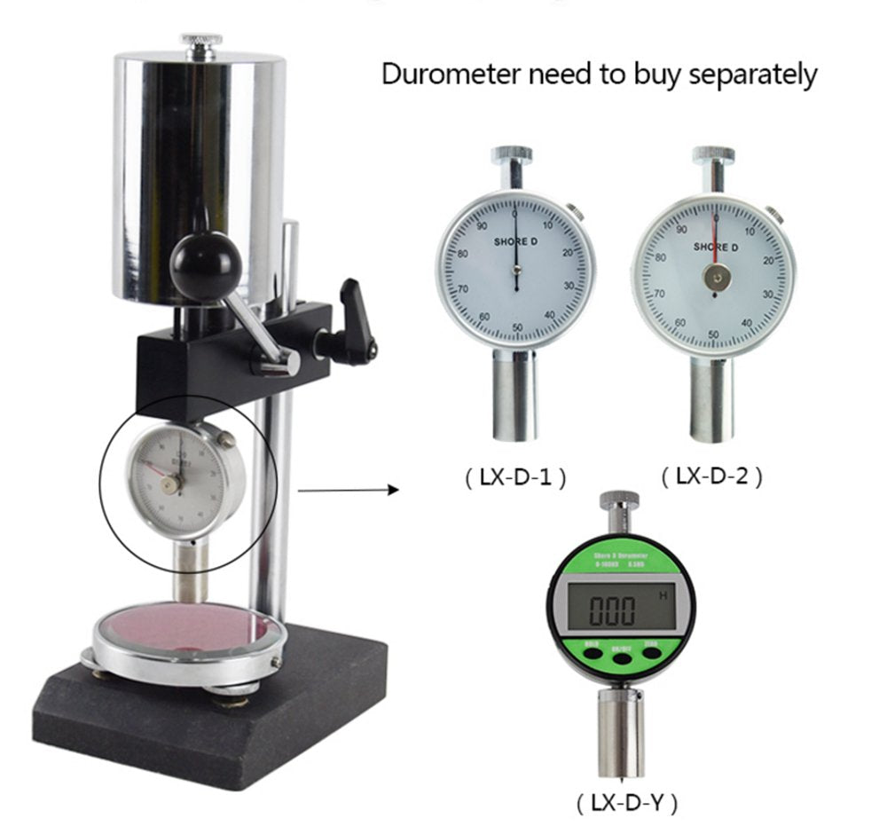 VTSYIQI Hardness Test Stand for Shore D Durometer Hardness Tester Durometers Stand Color White