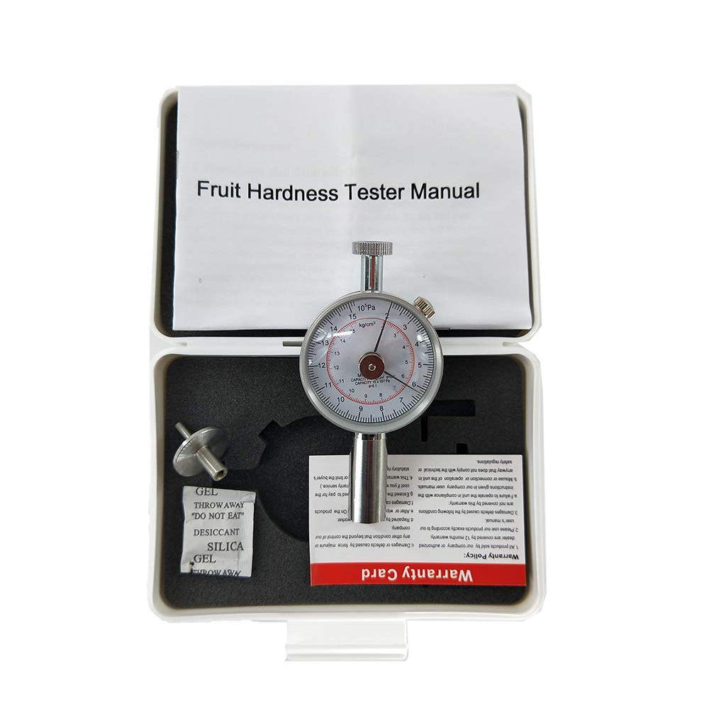 VTSYIQI Fruit Penetrometer Sclerometer Fruit Hardness Tester Fruit Firmness Tester Durometer Hardness Tester 3.5mm Fruit Durometer Hand Fruit Durometer 2-15kg/cm 2 (x10 5pa) Pressure Head