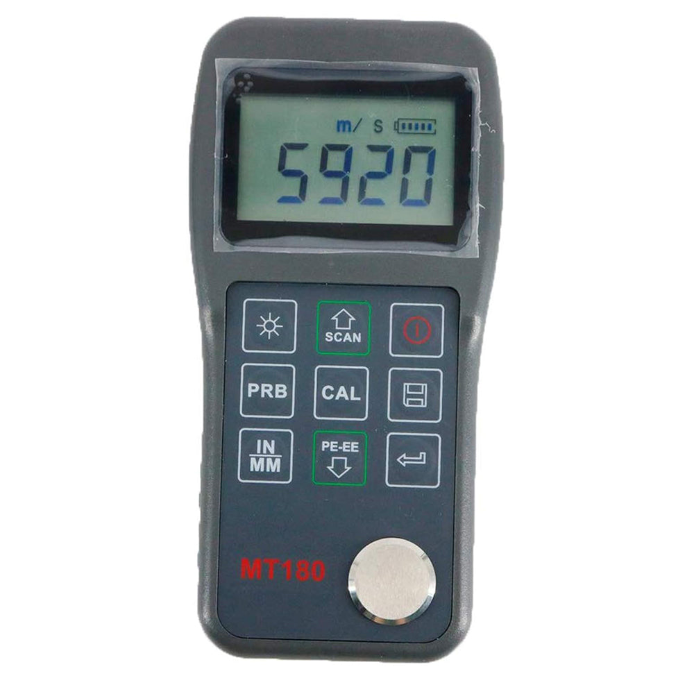 VTSYIQI Ultrasonic Thickness Gauge with Through Paint Coatings Data Logger 0.65 to 600mm 0.025 to 23.62inch P5EE Probe and N07 Probe
