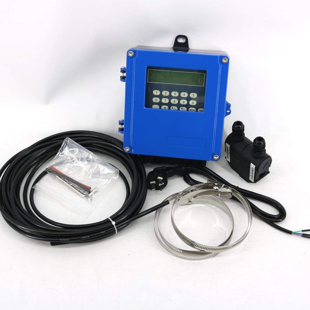 VTSYIQI Fixed Ultrasonic Flowmeters Wall-Mount Flow Meter DN50-700mm 1.97-27.56in With Transducer