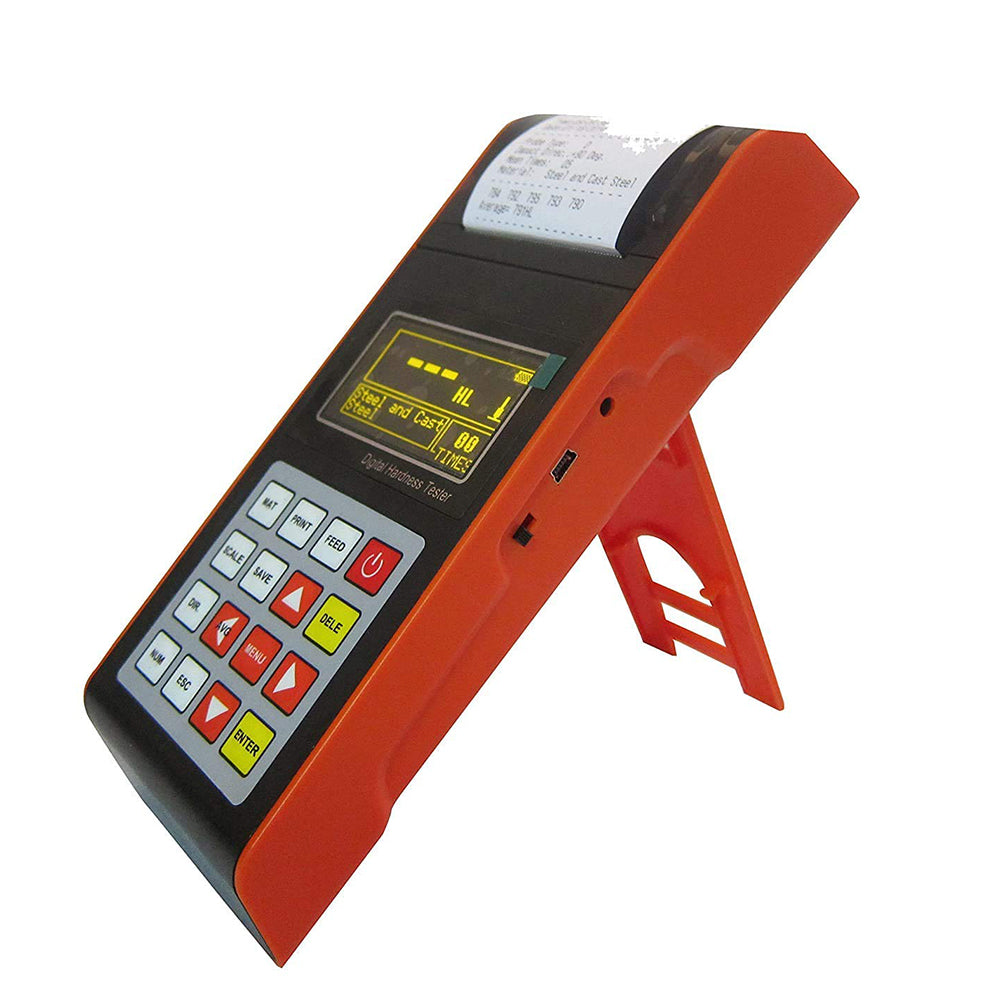 VTSYIQI Portable Leeb Hardness Tester Meter Gauge with Built in Printer for Metal Steel