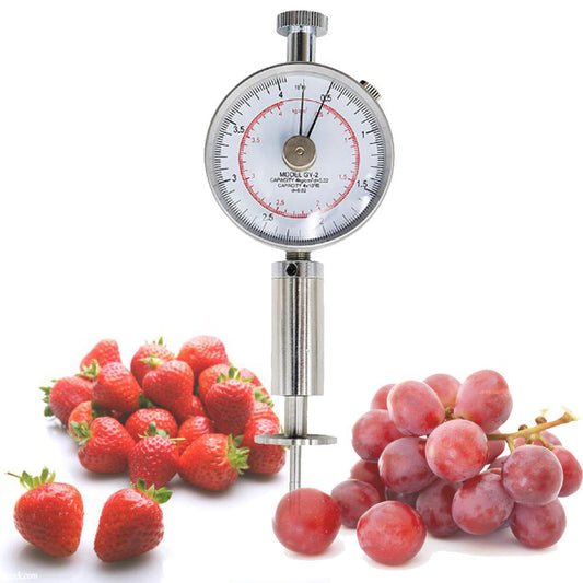 VTSYIQI  Fruit Hardness Tester Fruit Penetrometer Sclerometer Fruit Penetrometer Fruits Sclerometer Fruit Firmness Tester Fruit Durometer Hardness Tester 0.5-4kg/cm 2 (x10 5pa) Pressure Head 3.5mm