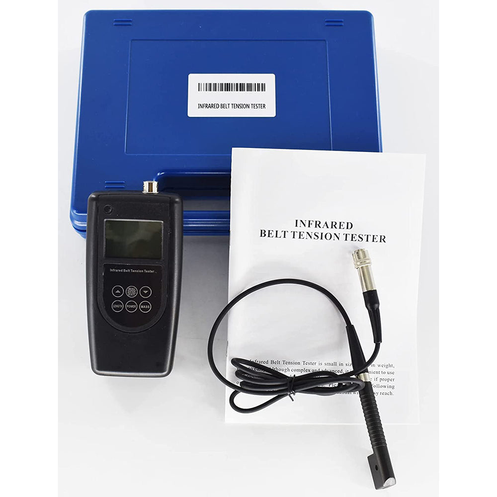 VTSYIQI  Infrared Belt Tensiometer Tension Meter Tester Gauge Belt Tensiometer with Range 10Hz~500Hz Laser Sensor Measurement Measure for Digital Motor Tensiometer