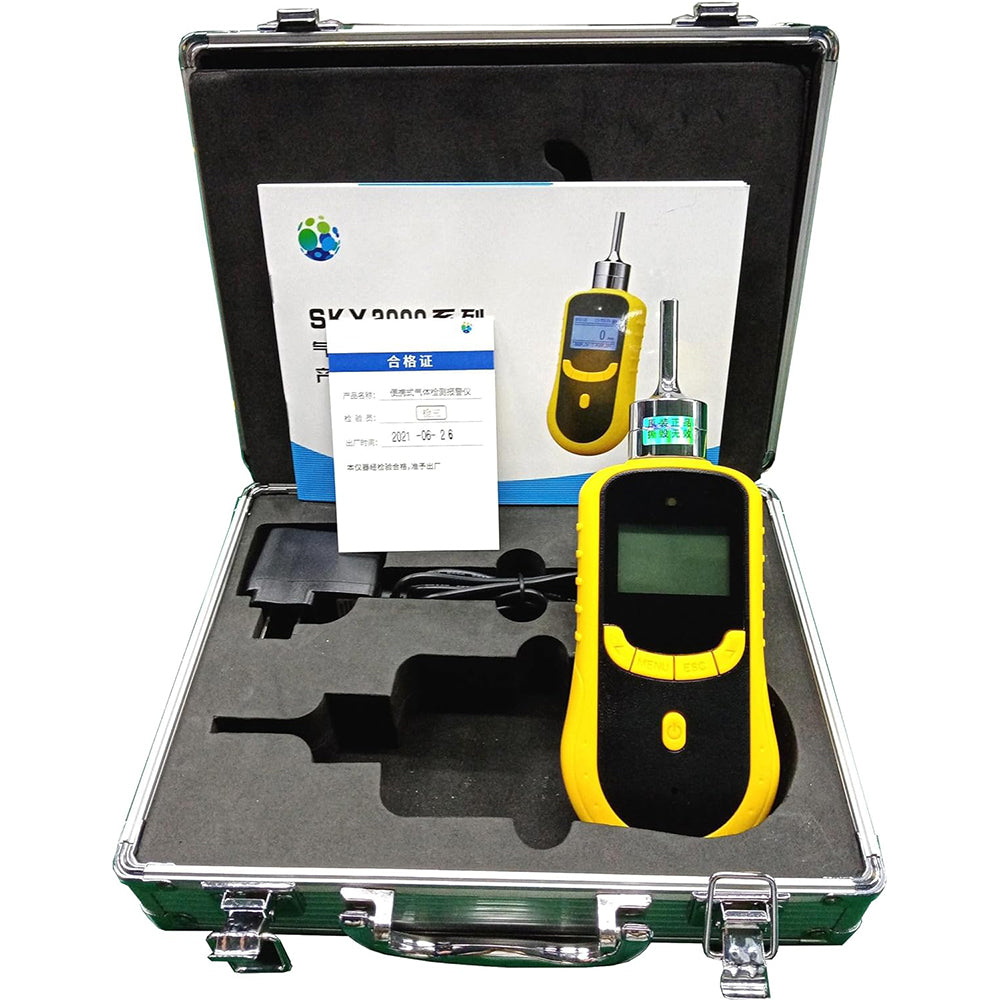 VTSYIQI Chlorine Gas Detector Cl2 Gas Monitor with  Measuring Range 0 to 10ppm Resolution 0.01ppm Built-in Micro Sampling Pump Data Logging Function