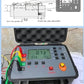 VTSYIQI Double Clamp Ground Resistance Tester  Kit Digital Soil Resistivity Tester with 30 Kilohms Resistance 100V Voltage 1000A Current 128Hz Frequency 500 Groups Data Storage for Lightning Road Test