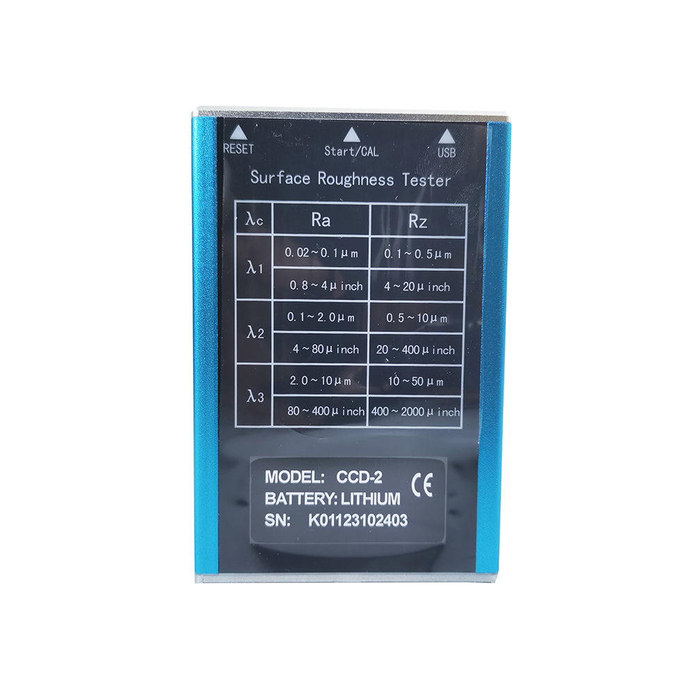 VTSYIQI Digital Surface Roughness Tester Surface Profilometer Gauge with Measuring Range Ra Rq 0.05~15.0μm Rz Rt 0.1~50.0μm 4 Testing Parameters Sample Length 0.25 0.80 2.50mm Indication Accuracy 0.01μm Evaluation Length 1.25 4.0 5.0mm Stroke Length 6mm