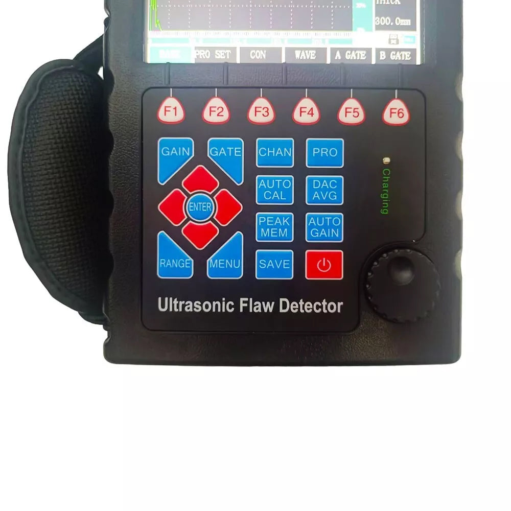 VTSYIQI Portable Ultrasonic Flaw Detector Digital Ultrasonic Metal Flaw Detector with IP65 6dB DAC Functions Big Memory 500 A Graph Test Range 0 to 10000mm Automated Gain Scan for Weld Inspection