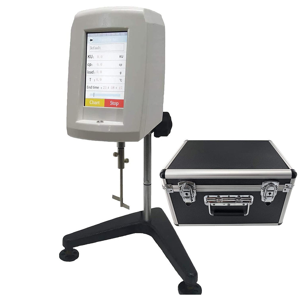 VTSYIQI Digital Stormer Viscometer Rotational Viscometer Oil Viscosity Testing Equipment Tool for Paint Coating with Range 40.2KU to 141.0KU 32g to 1099g 27 to 5250CP Accuracy ±1% KU Value