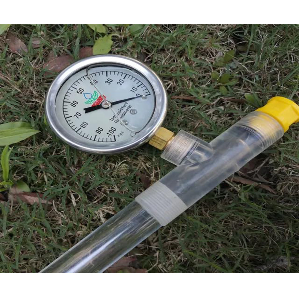 VTSYIQI Soil Tensiometer Soil Tension Meter Tester Soil Anlaysis with Testing Range 0 to 1 Bar/100 Kpa Length 120cm